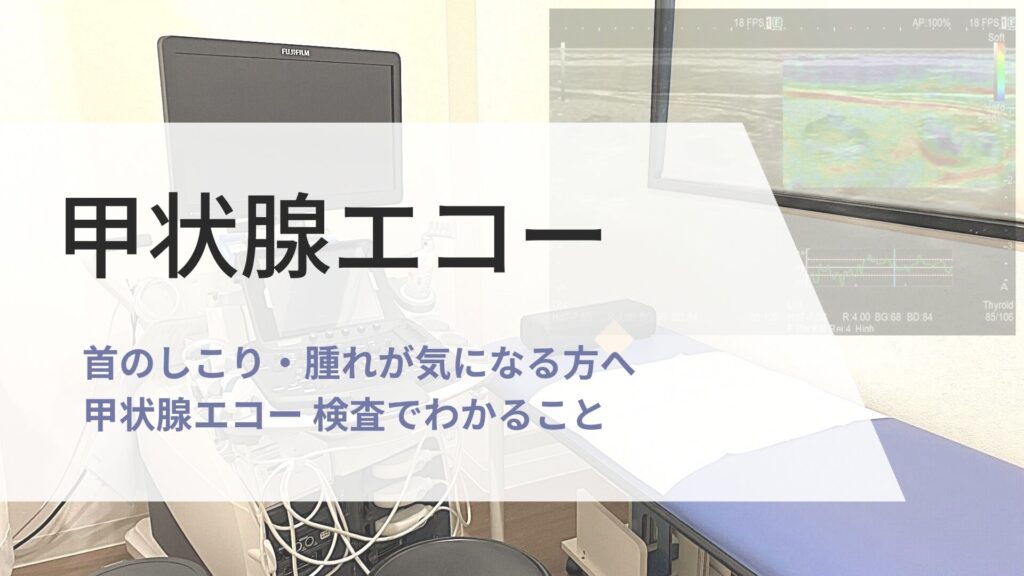 甲状腺エコー　検査の画像